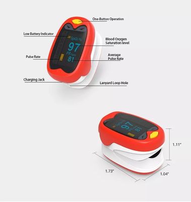 OLED পোর্টেবল চাইল্ড কিডস নিওনেটাল পালস অক্সিমিটার রিচার্জেবল ফিঙ্গারটিপ পালস অক্সিমিটার