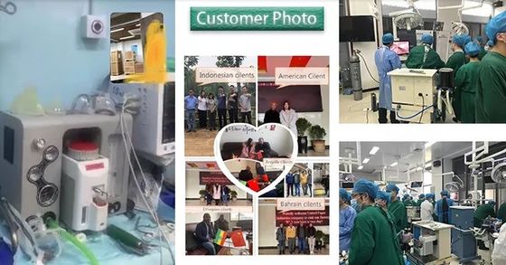 5 টিউব মেকানিক্যাল ফ্লো মিটার সহ দুটি ভ্যাপোরাইজার ট্রলি টাইপ অ্যানেস্থেসিয়া মেশিন