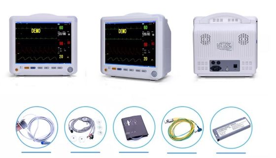 12 ইঞ্চি মাল্টিপ্যারামিটার রোগী মনিটর ETCO2 SPO2 ECG মনিটর মাল্টি প্যারামিটার ICU মনিটর